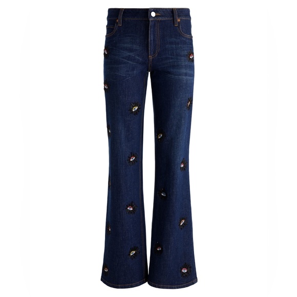 Alice + Olivia Denim - NWOT Alice + Olivia ROXIE EMBELLISHED JEAN